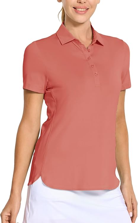 Women’s Solid Golf Polo Shirts