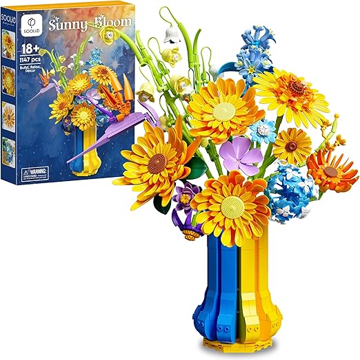 Artificial Flower Bouquet Building Set